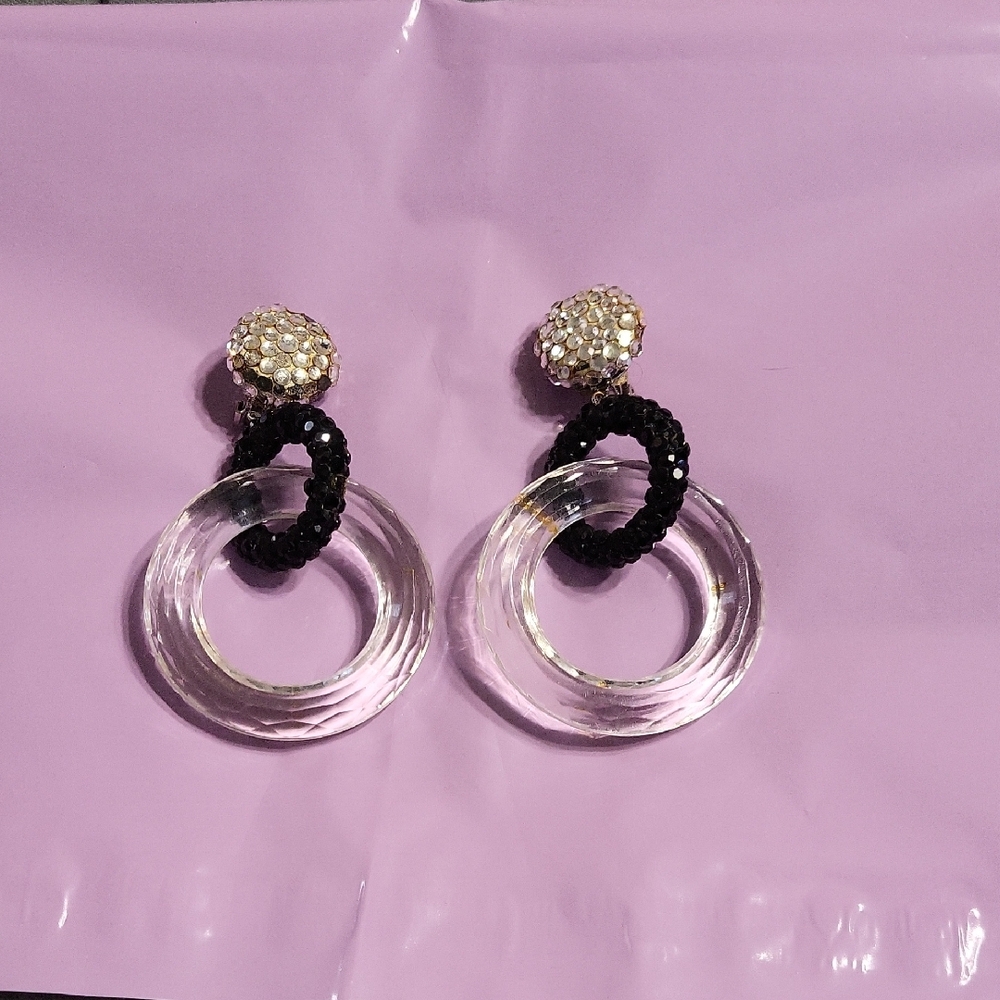 Fashion Sparkle Earrings,clip On